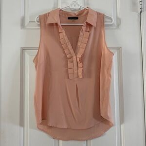 Tommy Hilfiger Light Pink Ruffle Button Blouse